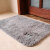 Fasola velvet floor mat doormat foot pad porch mattress bedside cushion bathroom non slip mat silver gray 50cm * 80cm