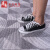 Come and go Nordic style kitchen absorb water and oil non slip floor mat long strip waterproof and oil proof foot pad full mattress can be machine washable modern simple dirty resistant gray (Northern Europe) 40 * 60 + 40 * 120 (combination)