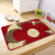 Huang Zhonghuang enters the door and enters the house floor mat doormat bathroom bathroom floor mat bedroom door foot pad household non slip mat porch rectangular floor mat elbow yarn water absorption foot pad red flower 40 * 60cm