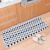 Xialang simple kitchen floor mat floor mat entrance mat doormat bathroom toilet water absorbing non slip pad household bedside strip foot pad blue 50x80 + 50x150cm widening and lengthening set