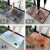 Long pilethick door mat doormat bathroom toilet toilet water absorption non slip mat bedroom living room entrance dirty mat household foot pad bathroom tie dye ink series Star grey 40x60cm (bathroom water absorption)