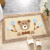 Floor mat for door and porch, floor mat for household foot pad doormat for bathroom, carpet for door, carpet for living room, floor mat for kitchen, bathroom mat for happy bear, 45x65cm