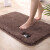 Xialang thick wool mat into doormat foot pad household bathroom bathroom toilet water absorption bedroom bedside non slip mat chestnut brown 40x60cm