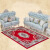 Rongfei royfeecarpet living room tea table bedroom European style carpet home office Wilton woven washable red 115 * 160cm