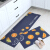 Small brown bear kitchen mat kitchen mat oil proof waterproof household mat bathroom mat long foot pad non slip mat PVC leather mat can be customized lemon [suit] 45cm × 75cm + 45cm × 150cm