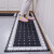 Meijiaxinju circle velvet kitchen floor mat waterproof oil proof floor mat doormat bathroom non slip mat foot pad household entrance door foot pad black mosaic 118 loop pile-qr118 40 * 60cm + 40 * 120cm (free 40 * 60)