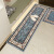 Gentleman dog thick densified floor mat ins home simple wind decoration strip kitchen mat entrance porch bedroom Bay cloakroom foot pad doormat blue green 50 * 160cm can be cut