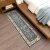 Gentleman dog thick densified floor mat ins home simple wind decoration strip kitchen mat entrance porch bedroom Bay cloakroom foot pad doormat blue green 50 * 160cm can be cut