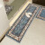 Foot pad European style household doormat kitchen mat doormat bathroom toilet water absorption non slip mat blue 60 * 90cm