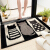 Non slip mat in Dajiang bathroom foot pad at the entrance of doormat toilet floor mat black and white cat 50 * 80cm